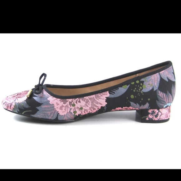 Like New! Kelly And Katie Floral Ballet Flats Elerana - Black and Pink Sz 10 - Picture 7 of 8